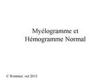 hemogrammemyelogramme L2.ppt