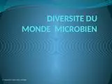DIVERSITE DU MONDE  MICROBIEN (COURS N° 1).pptx